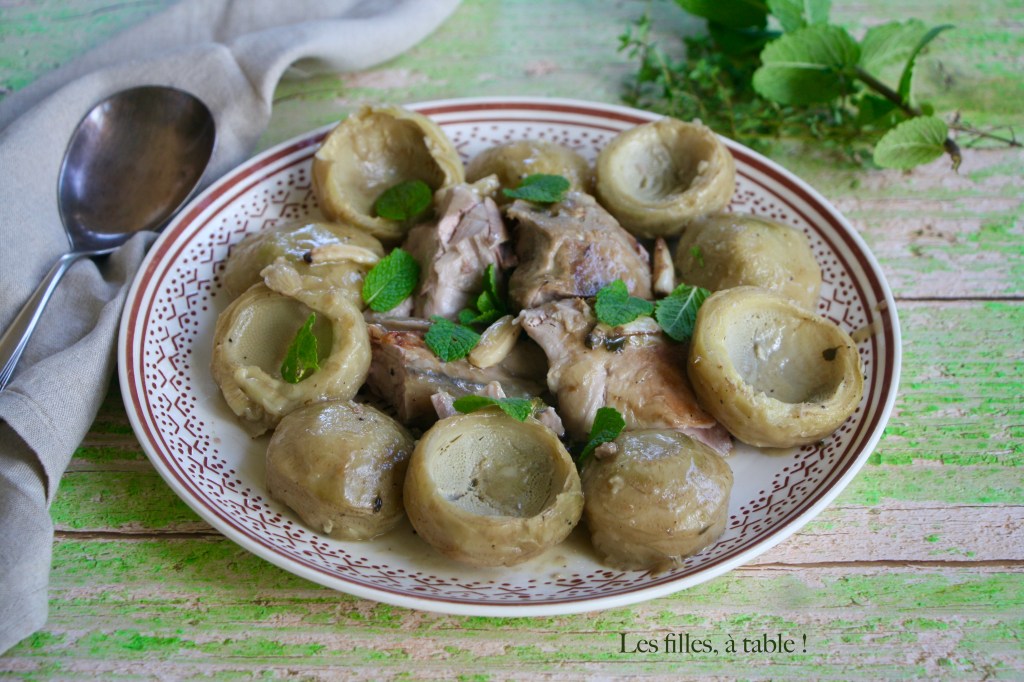 Agneau de lait aux artichauts