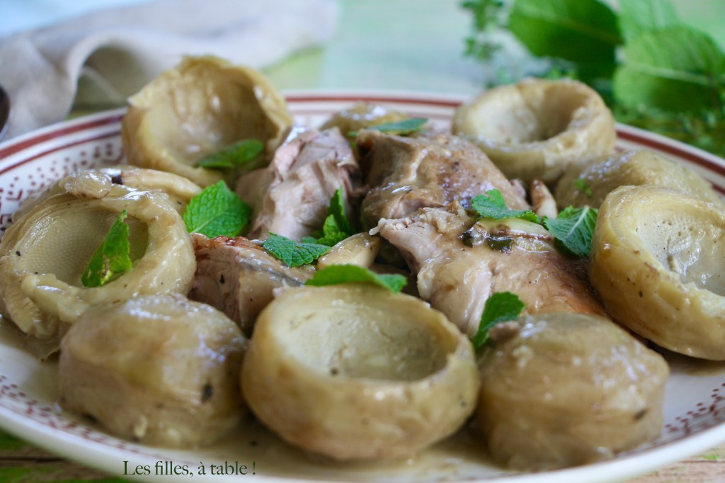 Agneau de lait aux artichauts