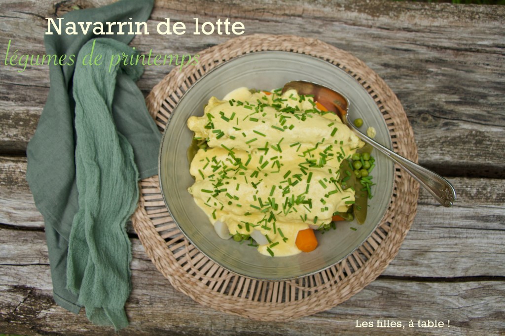 Navarrin de lotte, légumes de printemps