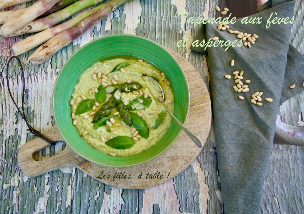 Tapenade de fèves et asperges
