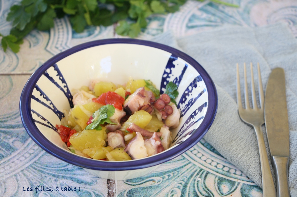 Salade de poulpe et pommes de terre à la portugaise