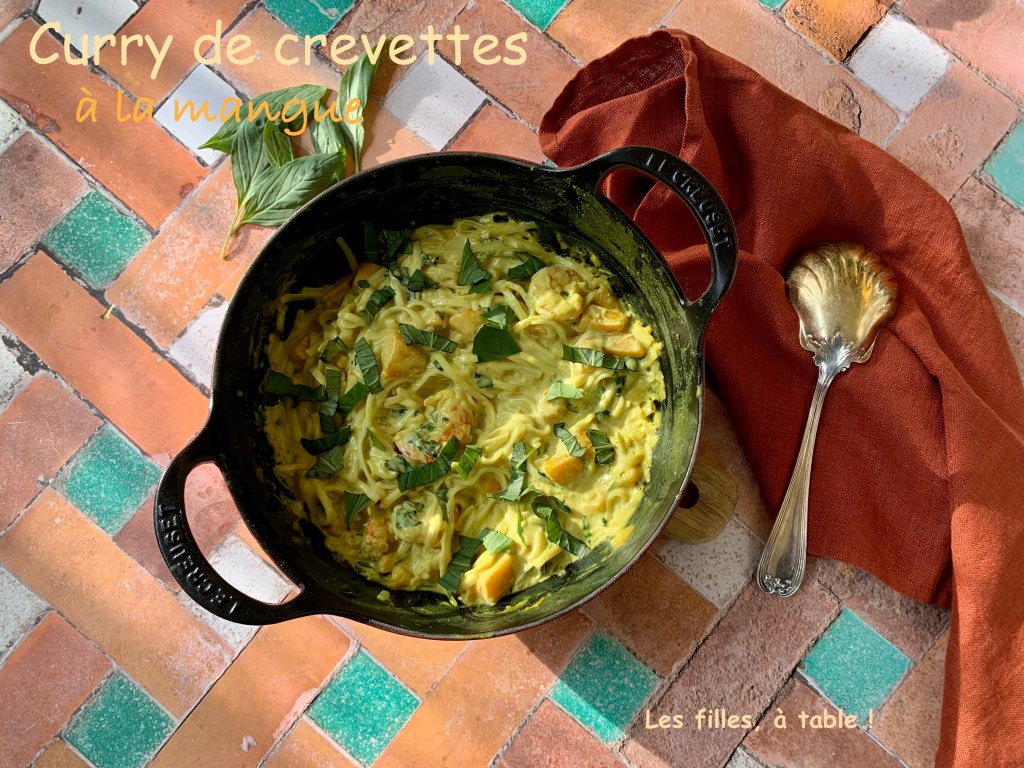 Curry de crevettes à la mangue