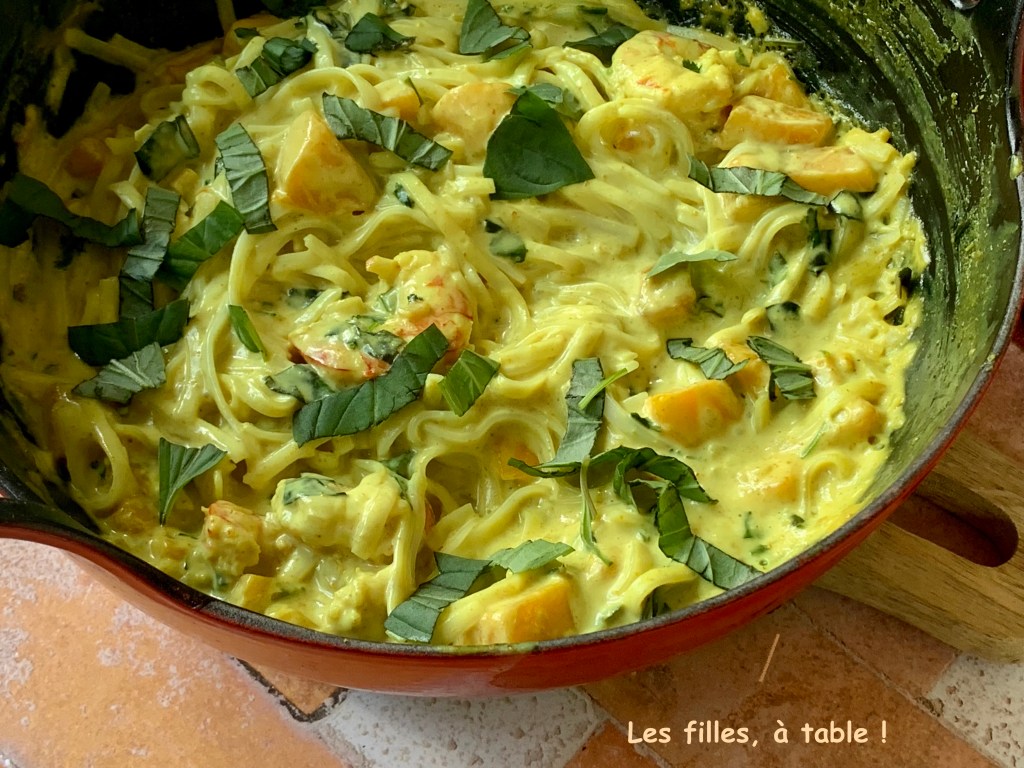 Curry de crevettes à la mangue
