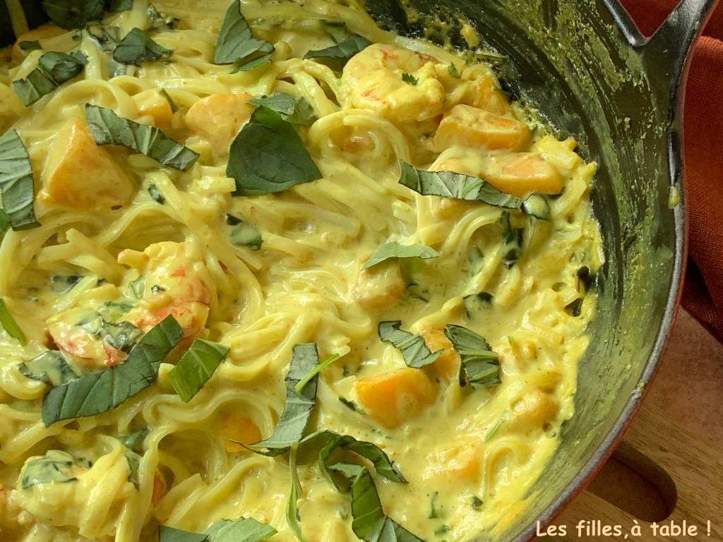 Curry de crevettes à la mangue