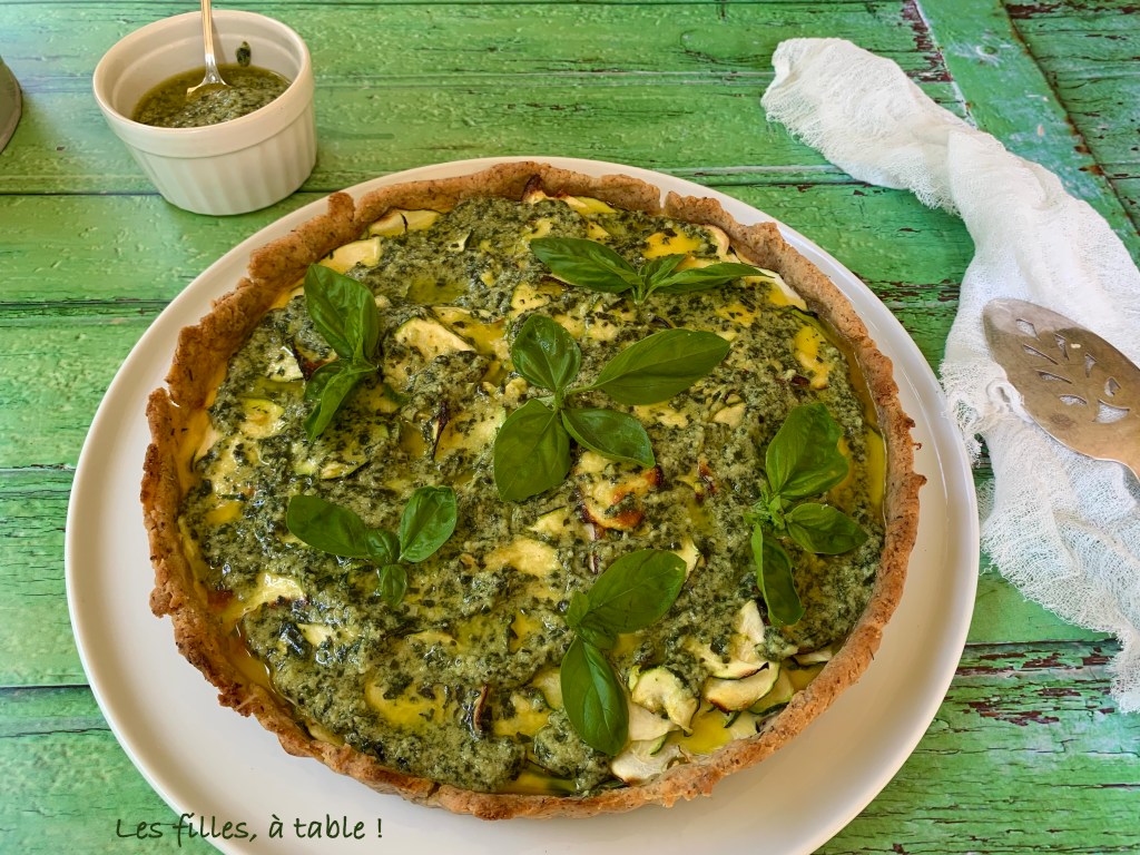 Quiche aux courgettes et pistou
