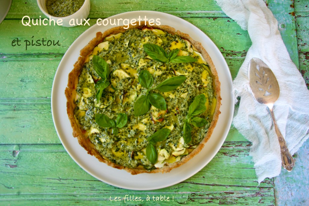 Quiche aux courgettes et pistou