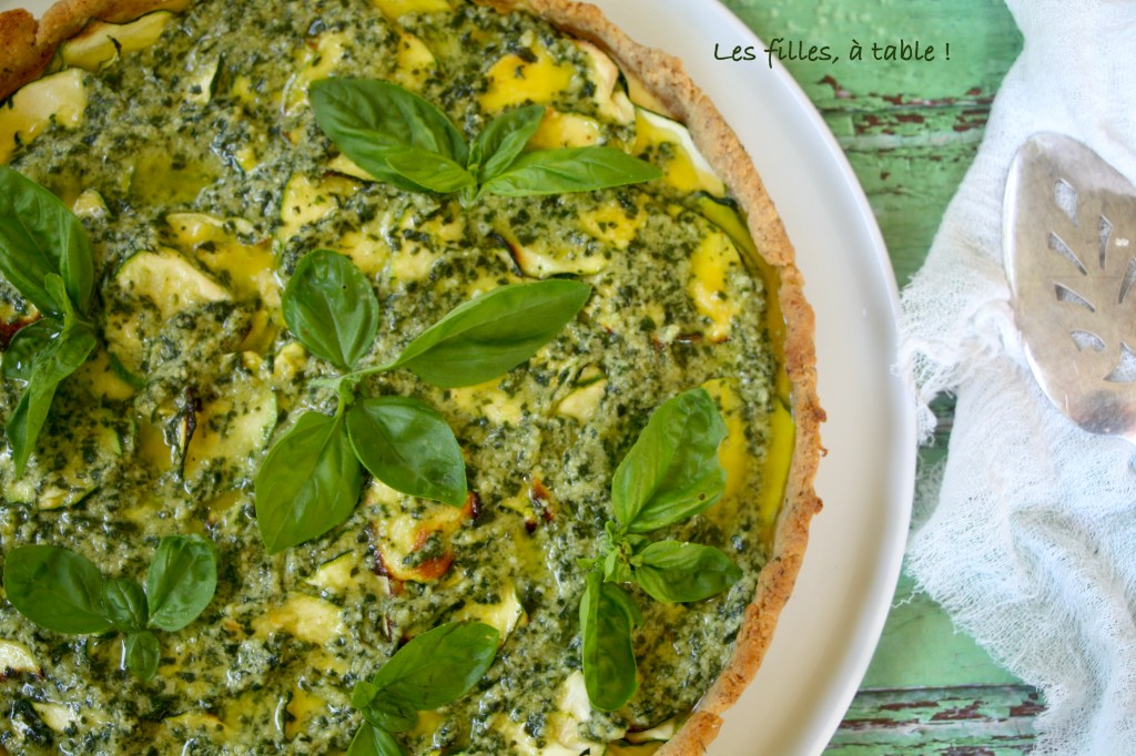 Quiche aux courgettes et pistou