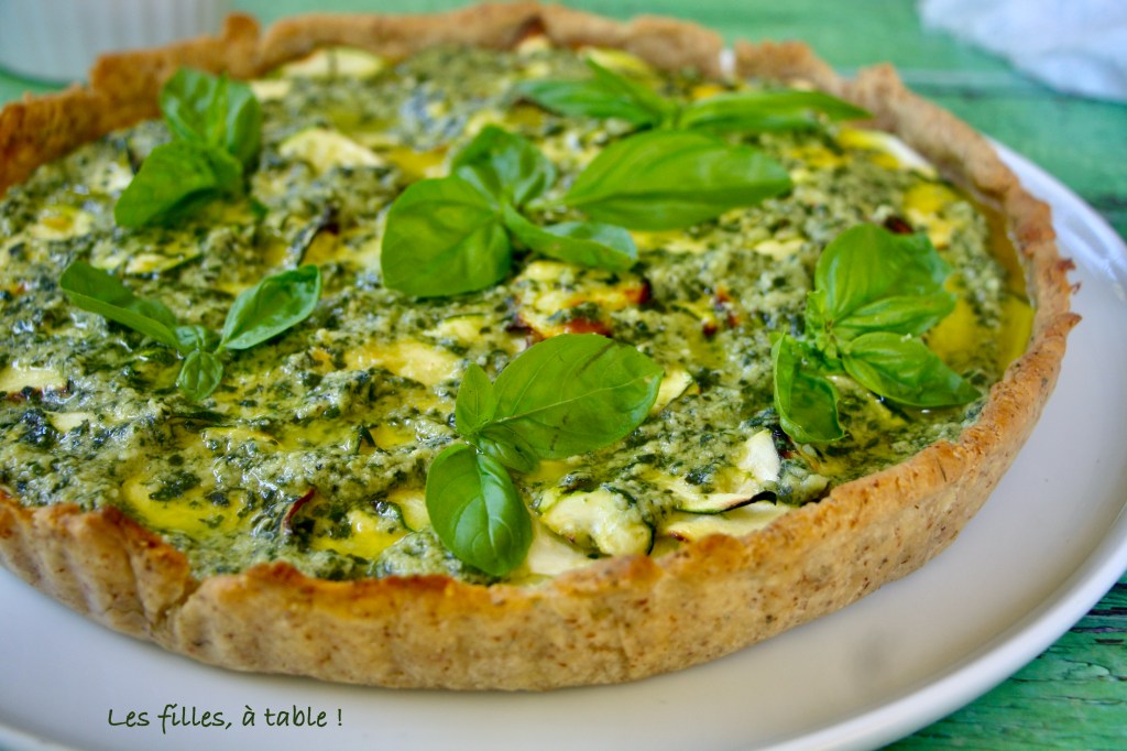 Quiche aux courgettes et pistou