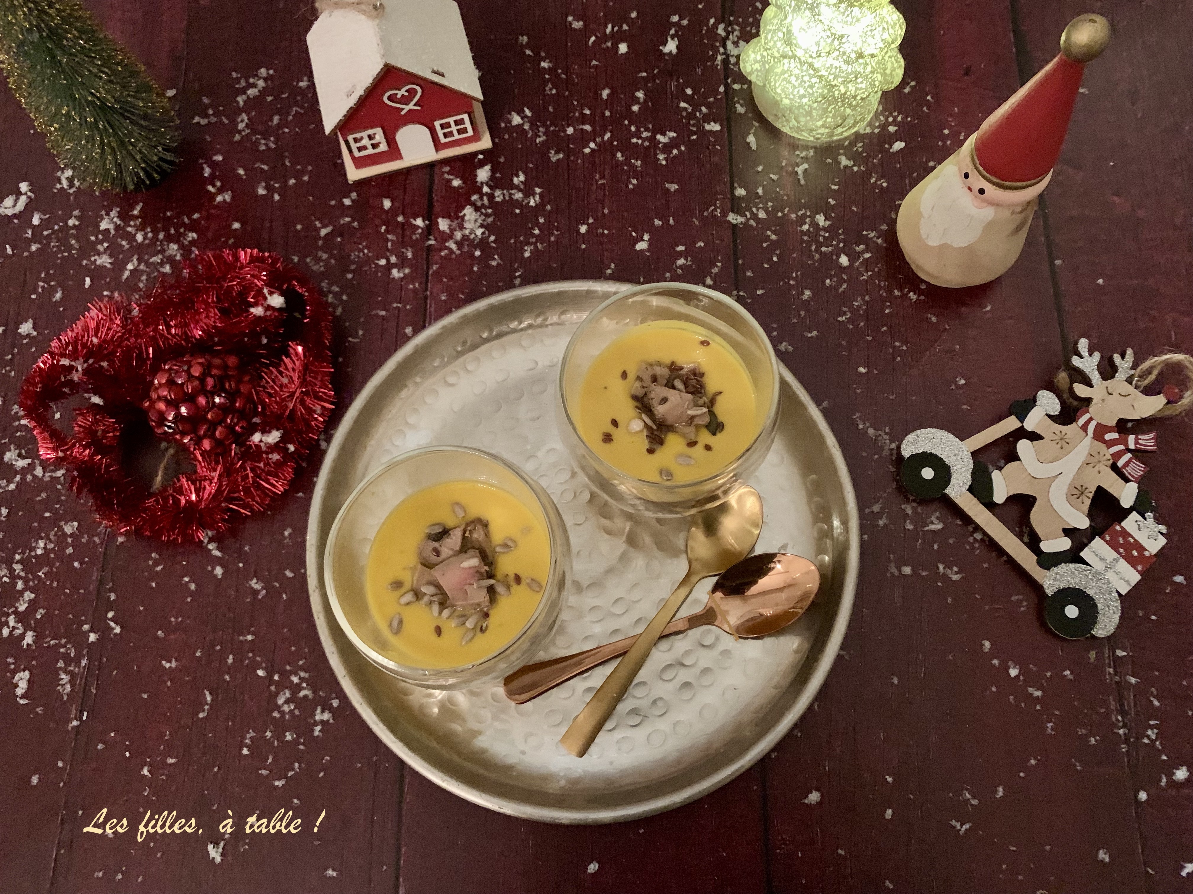 Crème de courge au foie gras