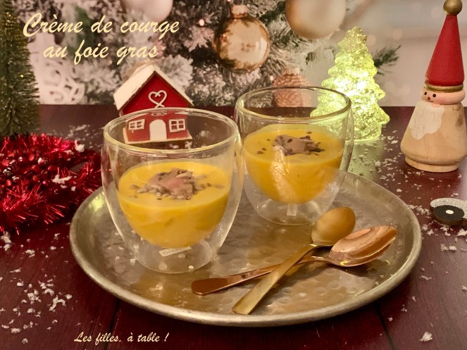 Crème de courge au foie gras