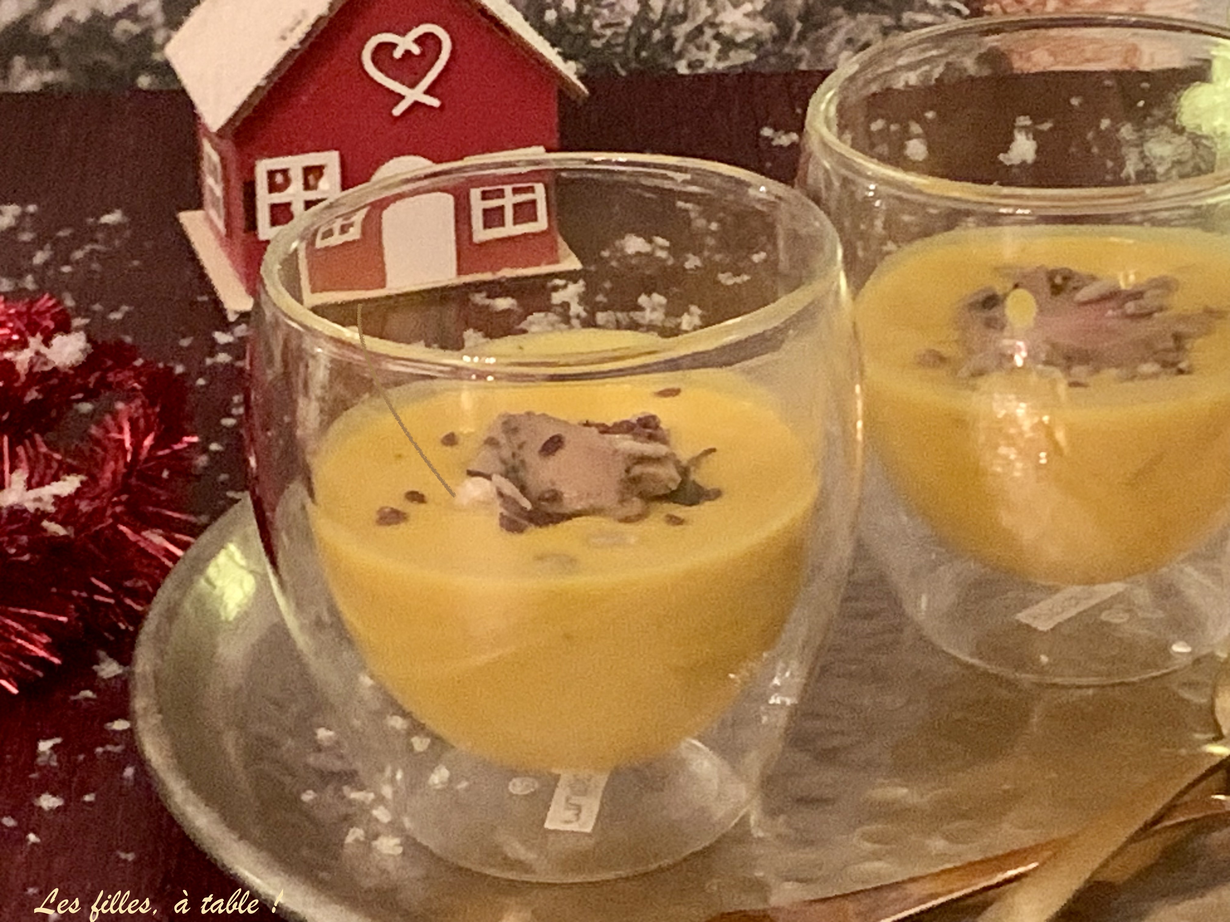 Crème de courge au foie gras