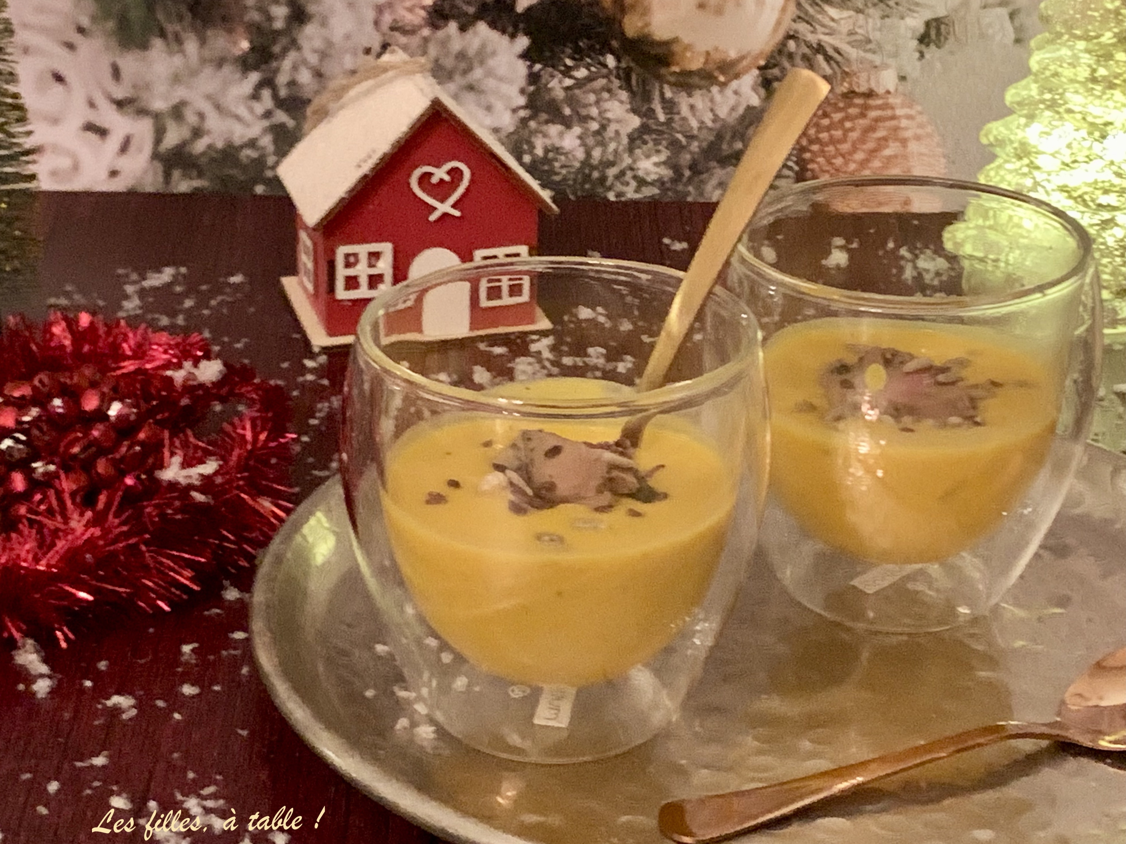 Crème de courge au foie gras