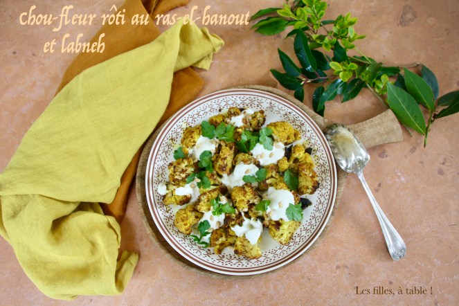 Chou-fleur rôti au ras-el-hanout et labneh