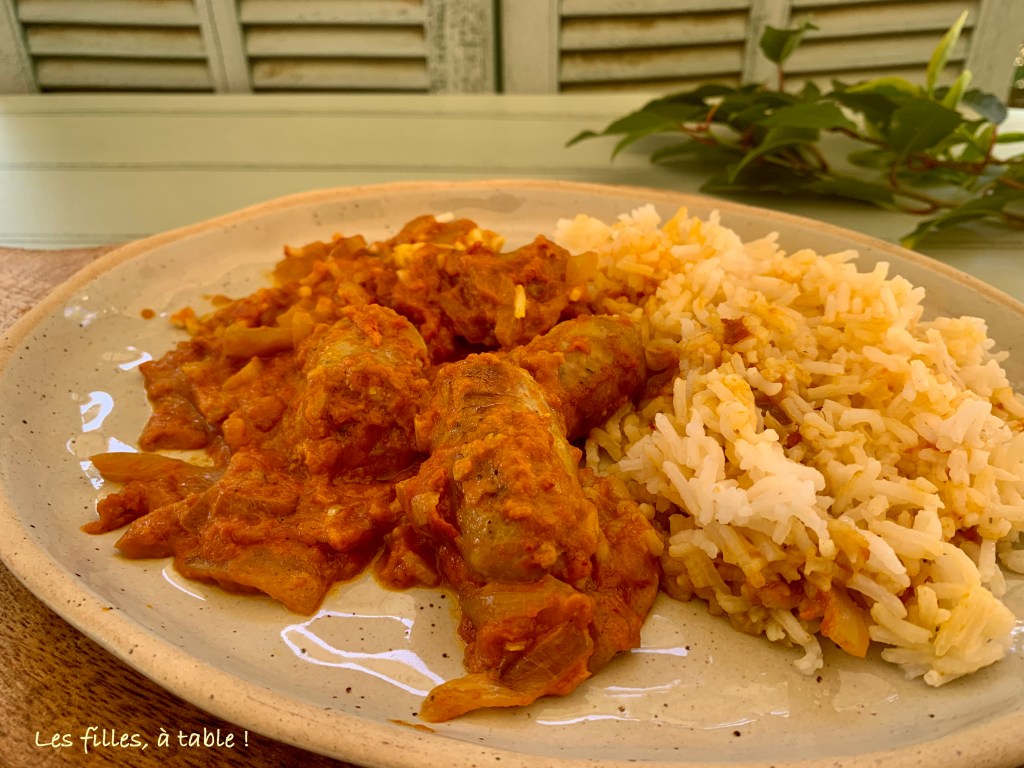 Curry de saucisses façon rougail
