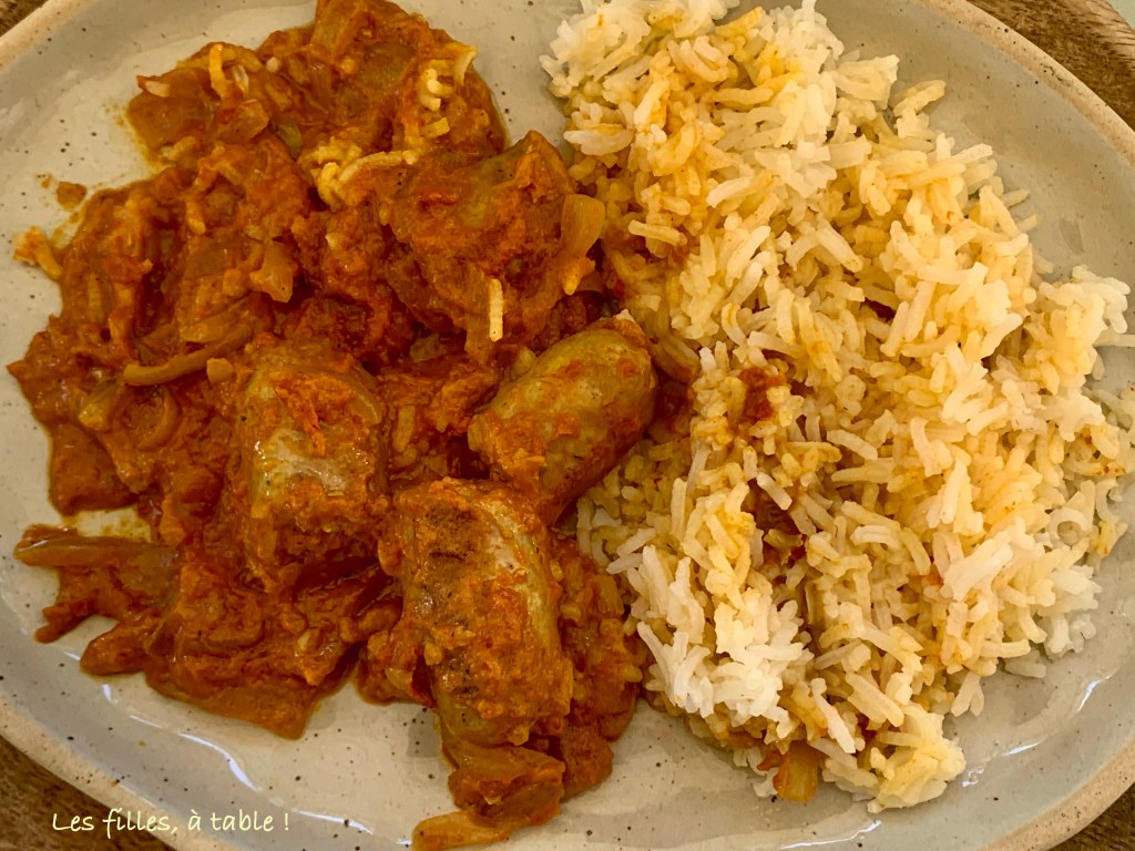 Curry de saucisses façon rougail