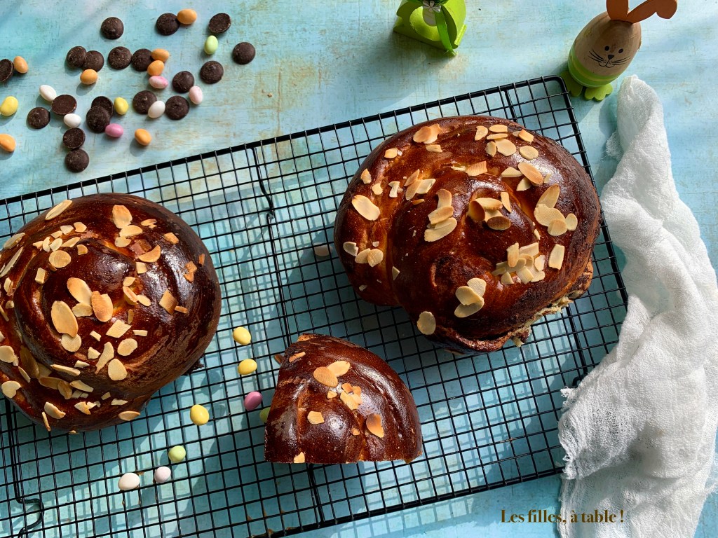 Tsoureki au chocolat