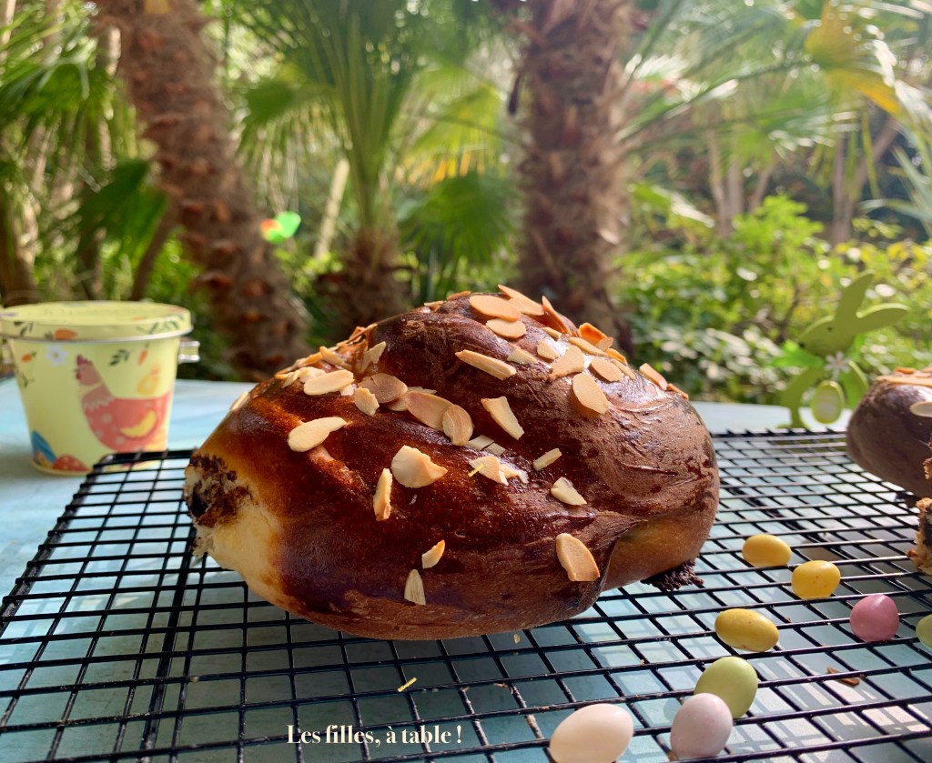 Tsoureki au chocolat