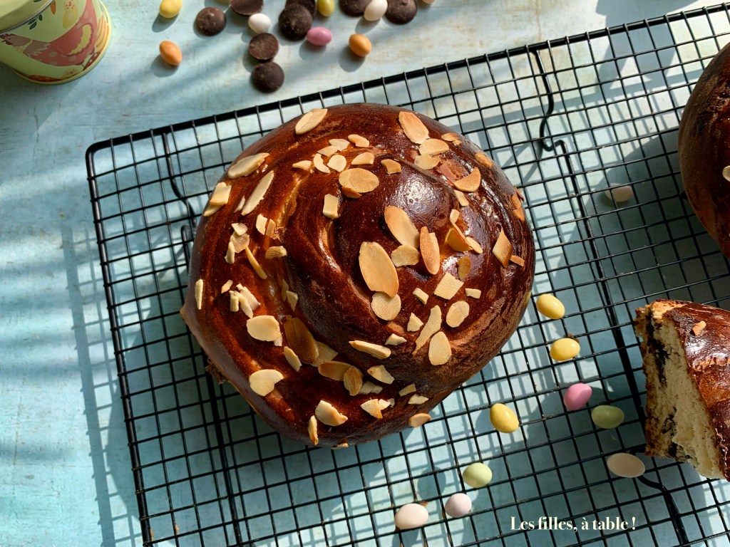 Tsoureki au chocolat