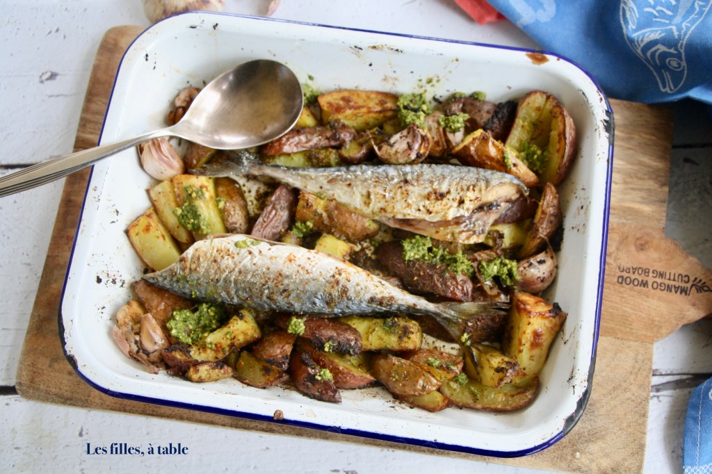 Maquereaux aux pommes de terre et pesto