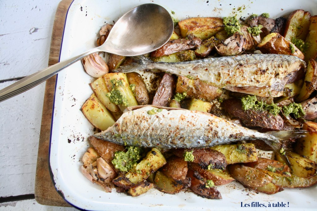 Maquereaux aux pommes de terre et pesto