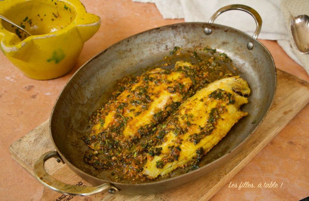 Soles meunières à la chermoula