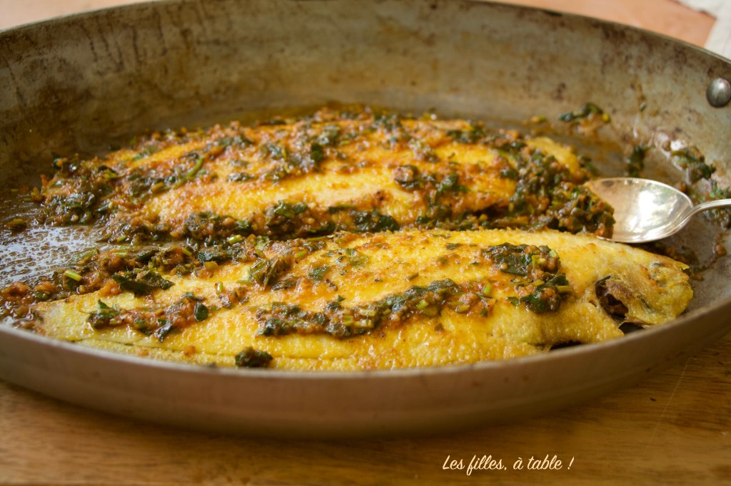 Soles meunières à la chermoula